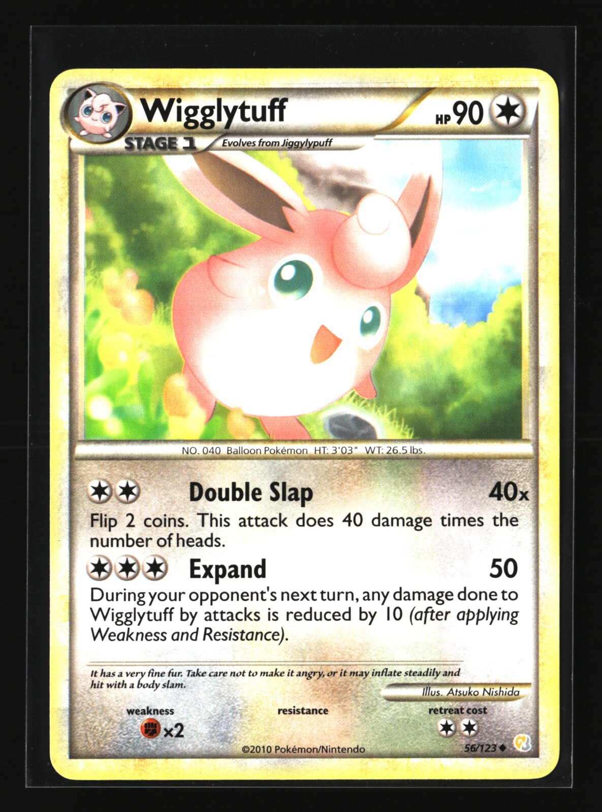 Pokemon WIGGLYTUFF 56/123 Uncommon (2009 HeartGold SoulSilver) NM/Near Mint