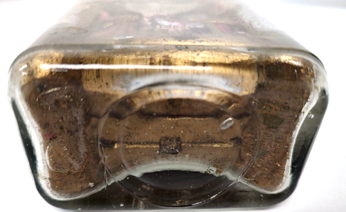 Antik 1922 Kreuzigung in Glasflasche Kunst Jesus Volkskunst Holz Kreuz Stopfen - Bild 9 von 11