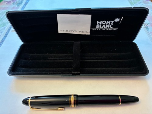 Vintage Montblanc Meisterstuck Fountain Pen 146, 14K Gold Nib (early 1990s) - 第 4/21 張圖片