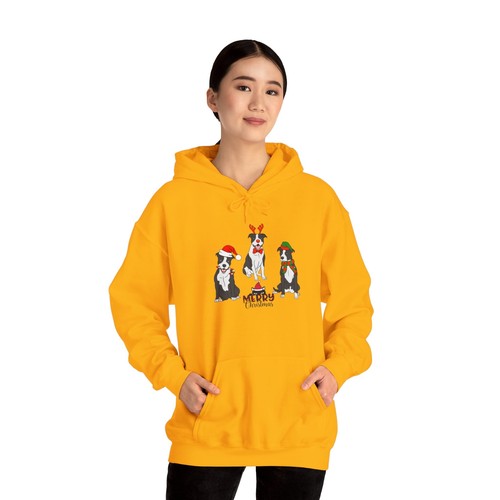 MERRY CHRISTMAS Cute Dogs Happy Merry Christmas Heavy Blend™ Hooded Sweatshirt - Picture 25 of 66