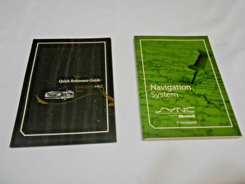 2011 LINCOLN MKZ OWNER MANUAL 8 PC SET w/NAVIGATION & BLACK FACTORY CASE. OEM - Picture 3 of 6