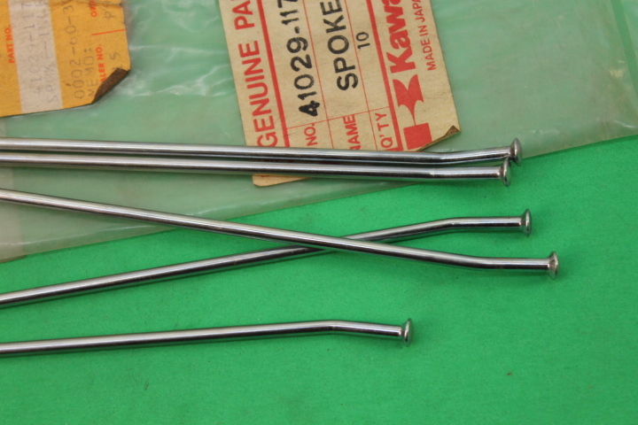 NOS OEM Kawasaki Rear Right Inner SPOKES (5) 1988-1997 KX80