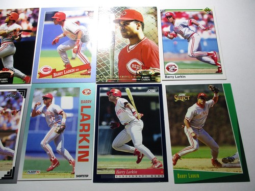 Lote de 10 tarjetas de béisbol Barry Larkin - Cincinnati Reds de colección Salón de la fama - Lote #59B - Imagen 7 de 8