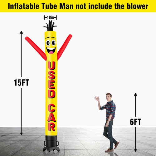 Used Car Inflatable Tube Man Wacky Wavy Dancing Guy for Outdoor Advertising - Picture 9 of 10