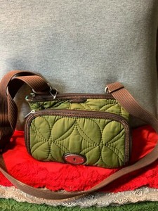 fossil olive green handbolsa