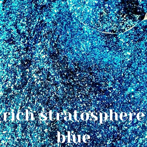 2oz (59ml)  Rich Stratosphere Blue .025" Large Pro Paint Additive Metal Flake  - Video 1 of 1