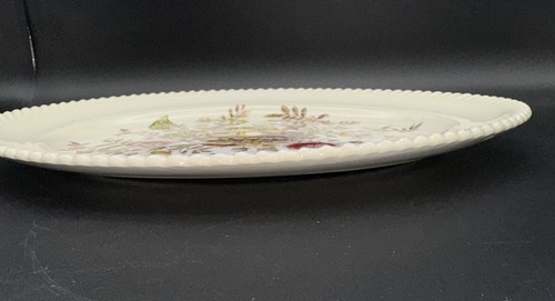 JOHNSON BROS POMONA FRUITS Oval Serving Platter 12.25” Flowers Windsor Ware VTG - Picture 10 of 10