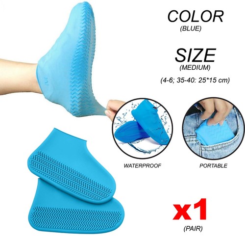 Waterproof Shoe Covers Resistant Silicone Overshoes Rain Boot Cover Protector - Picture 30 of 61