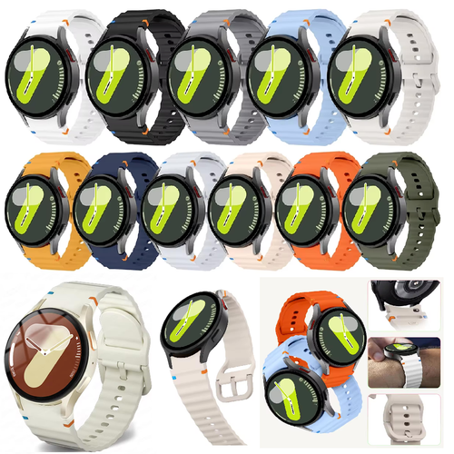 Correa para Samsung Galaxy Watch 7 6 5 4 40mm 44mm Pro Classic Silicona Suave 20mm - Imagen 1 de 49