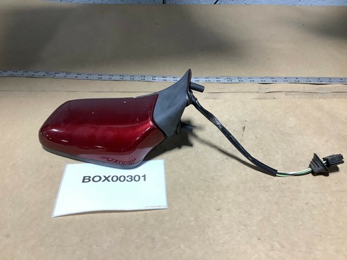1997 VOLVO S70 LEFT DRIVER DOOR REAR VIEW DISTANCE MIRROR RED COVER 92-97 OEM+ - Picture 3 of 7