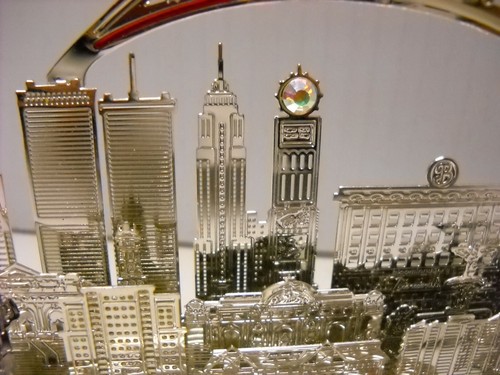 Baldwin New York Skyline American 911 Hero Brass Christmas Ornaments Set of 3 - Picture 5 of 19