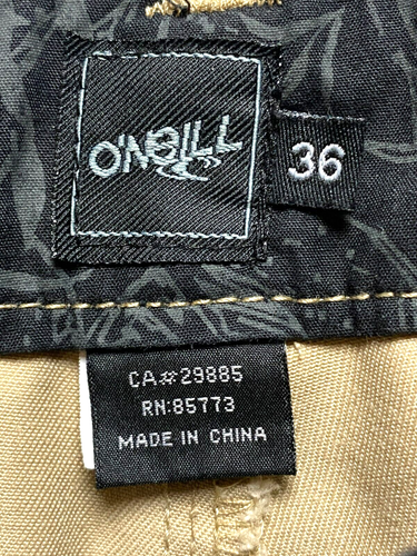 O’Neill Pants Adult 36x31.5 Flat Front Slash Pocket Straight Leg Khakis Mens - Picture 3 of 10