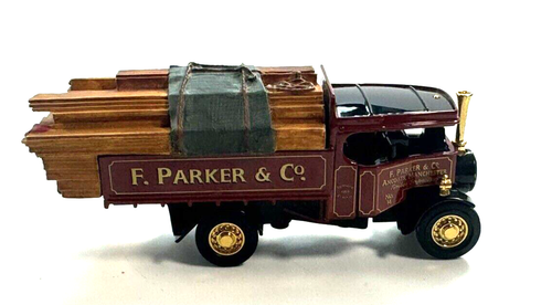 Matchbox Models of Yesteryear F. Parker Co. Steamer with Wood Load YY027/SC