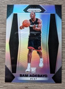 BAM ADEBAYO 2017-18 Prizm Silver Rookie RC MIAMI HEAT (B)