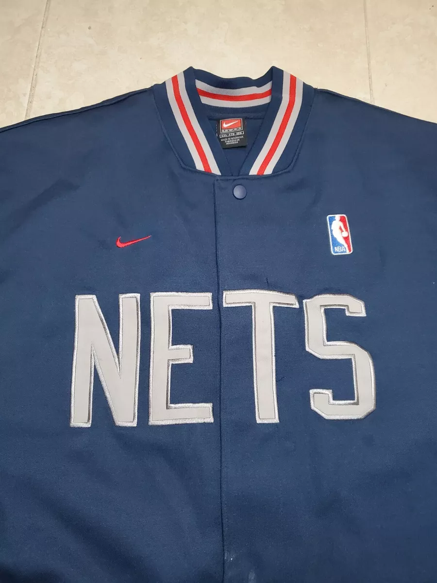 New Jersey Nets Warm Up Jacket Vintage Nike Men's Size XXL NEW