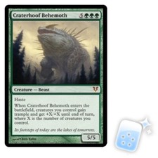 CRATERHOOF BEHEMOTH Avacyn Restored AVR Magic MTG MINT CARD