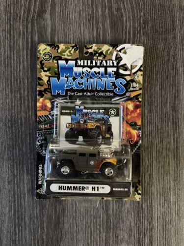 2003 Military Muscle Machines H1 Hummer Flames MMM03-20 Collectible 1:64 M-2 NEW - Picture 2 of 4