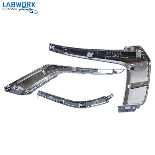 3pcs Set Front Bumper Lh Chrome Trim Molding For 16-19 Mitsubishi Outlander - Picture 5 of 11