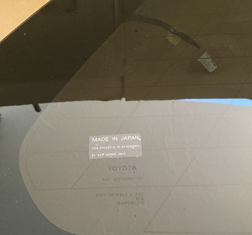 Toyota 10-23 4Runner Rear Passenger Right Quarter Window Glass OEM - Picture 7 of 7