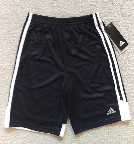 New Boys Adidas black and white shorts: size 4 - Picture 1 of 2
