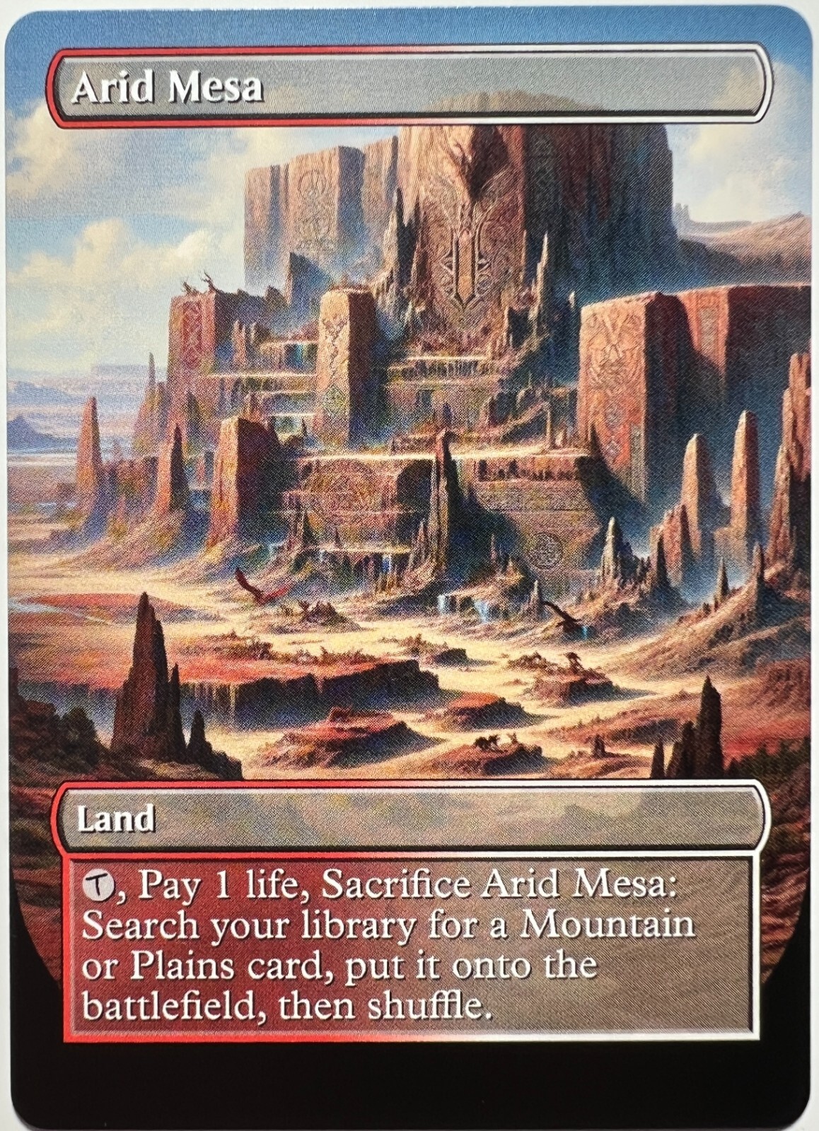 Arid Mesa 1 Custom Made Game Card Fetch Land INSTITUTO TECNOLÓGICO