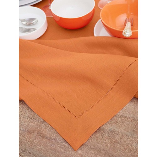 Solino Home 100% Pure Linen Tablecloth Summer Dining Solid Classic Hemstitch New - Picture 63 of 167
