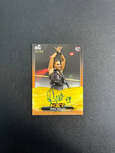 2020 Topps WWE Nxt Roster Rhea Ripley Rc Rookie Auto 37/99 BJAT