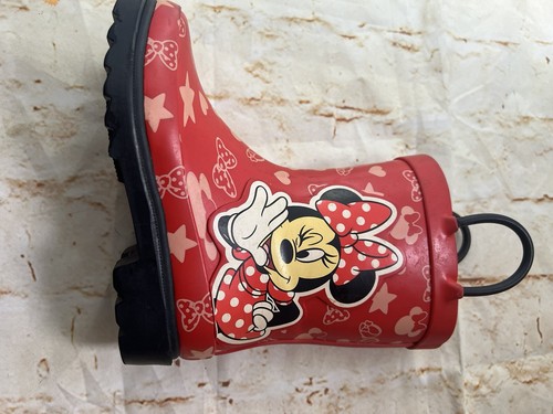 Disney Minnie Mouse Rain Boots Girls Size 9 Waterproof - Picture 17 of 17