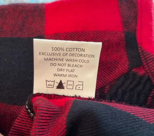 NWT! Mud Pie Red & Black Buffalo Plaid Flannel Baby Girl Dress 6-9 Mth. - Picture 7 of 8
