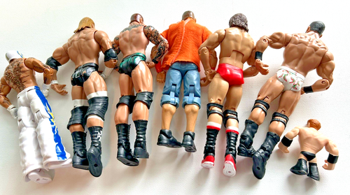 WWE Mattel Wrestling Action Figures Lot 7 Cena T Funk Triple H Ryan Orton Myster - Picture 2 of 7
