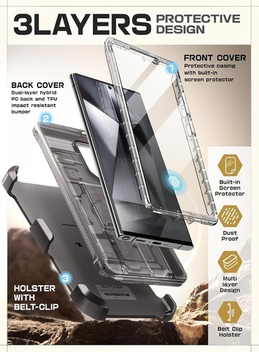 For SamsungGalaxy S25 S24 S23 Series Case SUPCASE Unicorn Beetle Pro Stand Cover - Picture 70 of 89