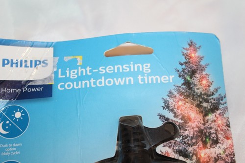 Philips Light Sensing Countdown Timer, Outdoor Grounded Outlets - **NEW** - Picture 3 of 4