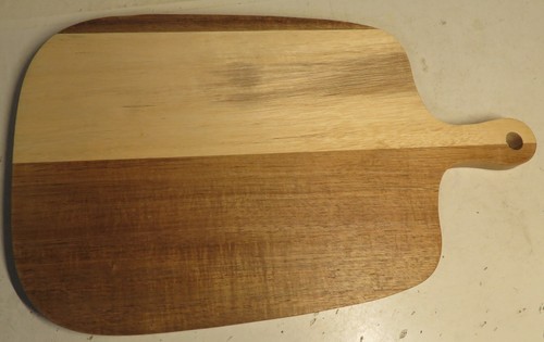 Vintage handgefertigtes Schneidebrett ganz Holz hausgemacht mit Hängegriff 13x7-3/4x5/8" - Bild 3 von 15