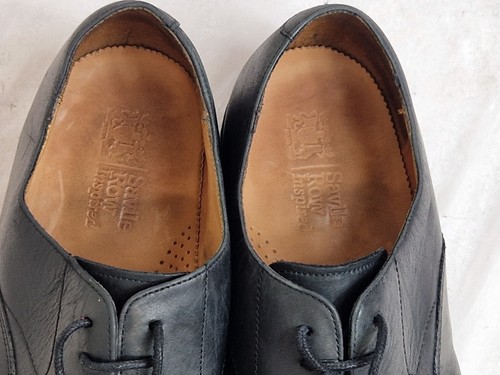 Savile Row men Formal shoes all Leather Black UK 8 EU 42 - Picture 7 of 9