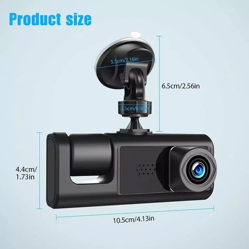 Hot 1080p HD Video Infrared Night Vision Three Lens Car Recording - Picture 2 of 6