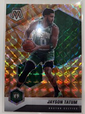 JAYSON TATUM Orange REACTIVE PRIZM 2020 21 Panini Mosaic Basketball #107 Celtics