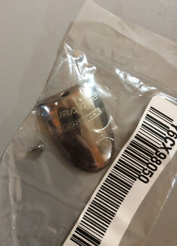 Placchetta e vite comando bici Shimano Dura Ace ST-7700 name plate front cover - Picture 1 of 2