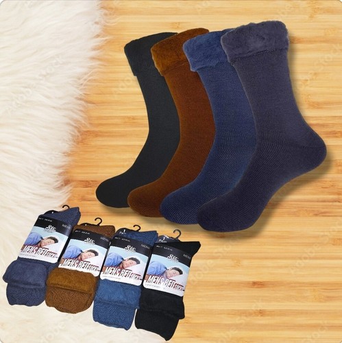 Men Bed Socks Lounge Sock Thick Warm Winter Cosy Feet Brushed Thermal Fleece lot - Picture 13 of 18
