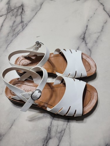 Cat&Jack Girls Leather Sandals Size 1 - Picture 4 of 6