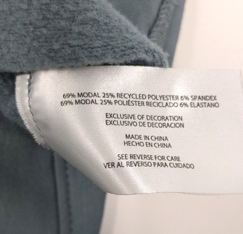 Felpa donna Orvis taglia XXL verde polvere foderata in pile morbido modal scollo a V - Foto 10 di 17