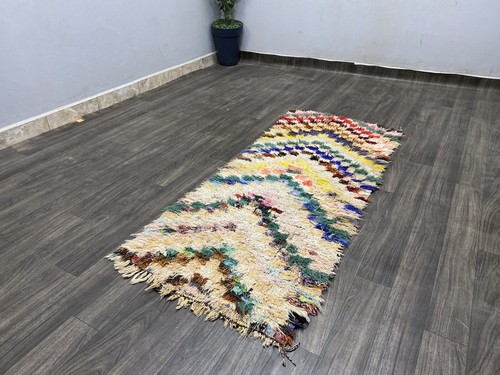 3x6 Geometric Moroccan Handmade Runner Rug Traditional Tribal Hallway Carpet - Picture 11 of 15