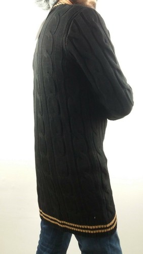 HERREN CARDIGAN STRICKJACKE WOLLMISCHUNG ZOPFJACKE JACKE MADE IN ITALY - Bild 7 von 20