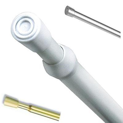 WHITE SPRING LOADED TENSION ROD 160-250cm 63-98 WHITE SPRING LOADED TENSION ROD 160-250cm 63-98