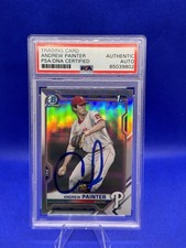 2021 Bowman Chrome Draft Andrew Painter Refractor Auto 1st #BDC-10 PSA Slab