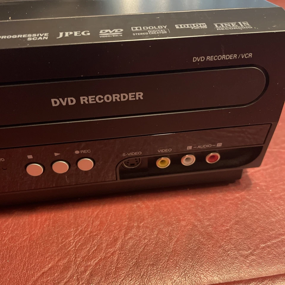 SANYO FWZV475F DVD Recorder Combo VCR VHS Player HDMI Tested/Working No Remote - Image 4 of 4