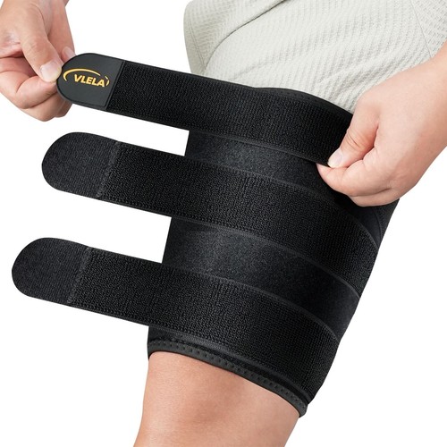 Hamstring Compression Sleeve with 3 Adjustable Straps,Thigh Compression Sleev... - Picture 1 of 7