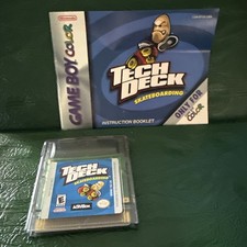 Tech Deck: Skateboarding (Nintendo Game Boy Color, 2001) Game & Manual