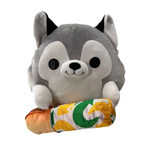 Zuru X Subway Husky Dog Plush Sandwich Hugging Pillow 2023 Snackles 14 Inch Toy - Picture 8 of 13