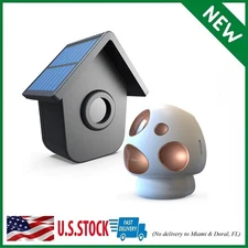 Driveway Alarm- HTZSAFE 1/2 Mile Long Range Outdoor Weatherproof Solar Wirele...