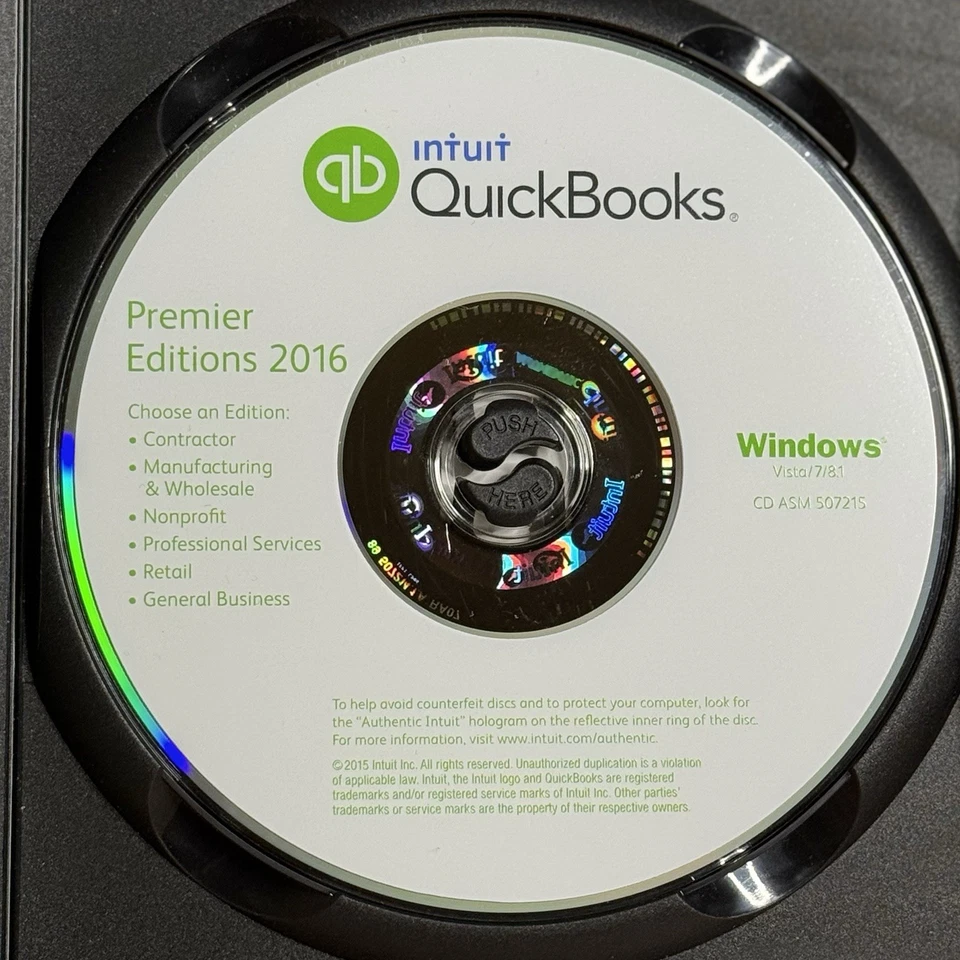 QUICKBOOKS Desktop Premier 2016 Windows 10 & 11 US Version Full Retail - TESTED - Image 3 of 4